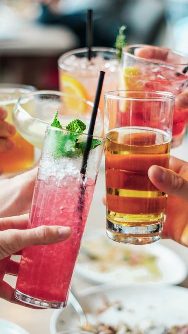 People with cocktails