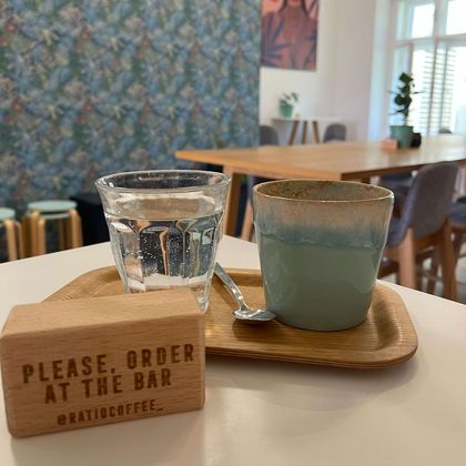 cafe and water