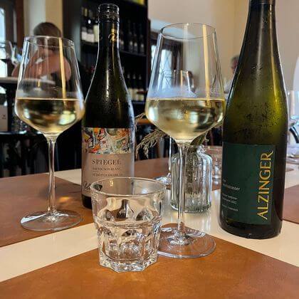 wine bottles with glasses